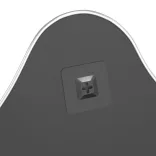 ezüstszínű falitükör 60x50 cm