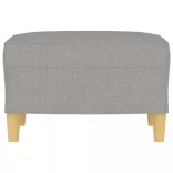 világosszürke szövet lábzsámoly 60 x 50 x 41 cm