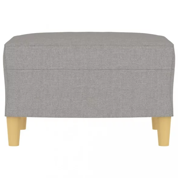 világosszürke szövet lábzsámoly 60 x 50 x 41 cm