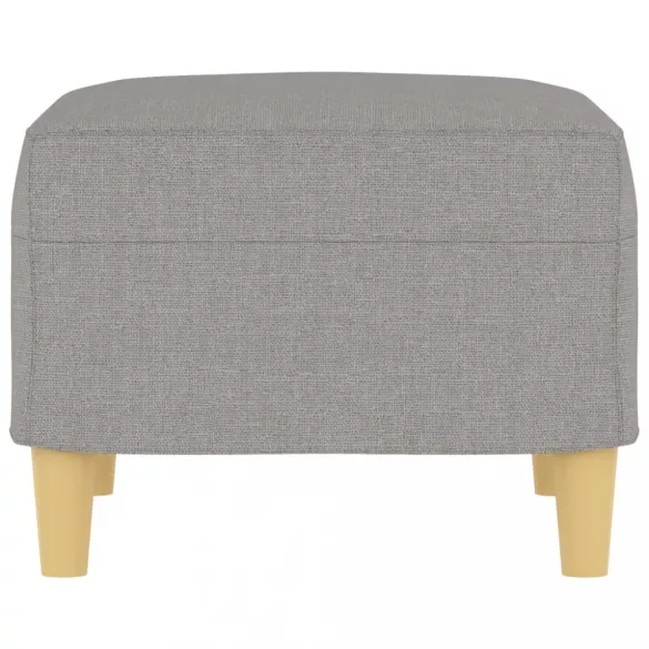 világosszürke szövet lábzsámoly 60 x 50 x 41 cm