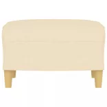 krémszínű szövet lábzsámoly 60 x 50 x 41 cm