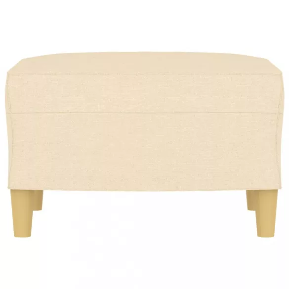 krémszínű szövet lábzsámoly 60 x 50 x 41 cm