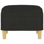 fekete szövet lábzsámoly 60 x 50 x 41 cm