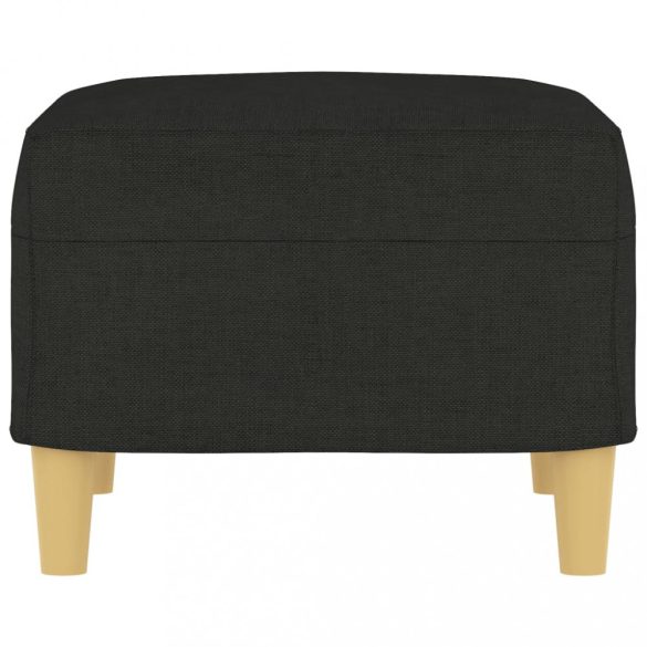 fekete szövet lábzsámoly 60 x 50 x 41 cm