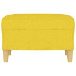 világossárga szövet lábzsámoly 60 x 50 x 41 cm