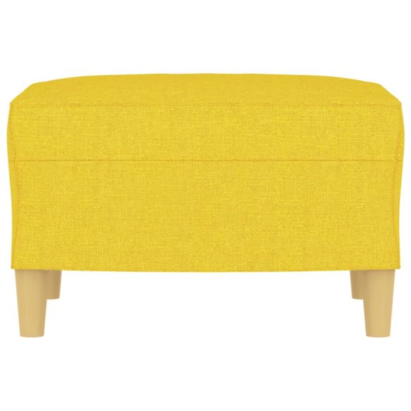 világossárga szövet lábzsámoly 60 x 50 x 41 cm