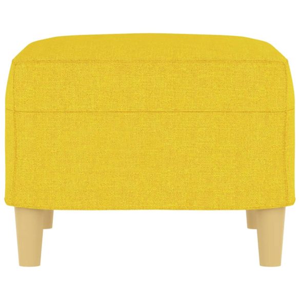 világossárga szövet lábzsámoly 60 x 50 x 41 cm