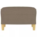 tópszínű szövet lábzsámoly 60 x 50 x 41 cm