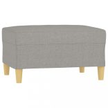 világosszürke szövet lábzsámoly 70x55x41 cm