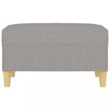 világosszürke szövet lábzsámoly 70x55x41 cm