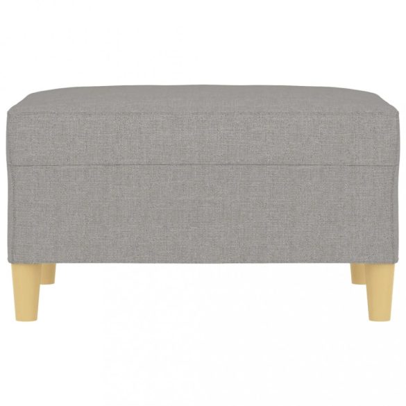 világosszürke szövet lábzsámoly 70x55x41 cm