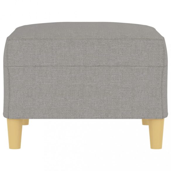 világosszürke szövet lábzsámoly 70x55x41 cm