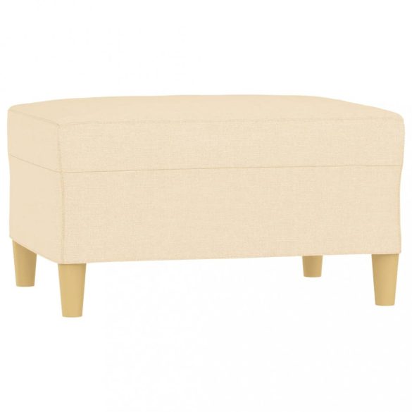 krémszínű szövet lábzsámoly 70x55x41 cm