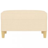 krémszínű szövet lábzsámoly 70x55x41 cm