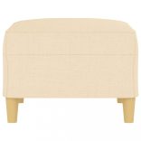 krémszínű szövet lábzsámoly 70x55x41 cm