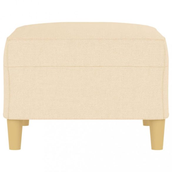 krémszínű szövet lábzsámoly 70x55x41 cm