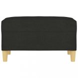 fekete szövet lábzsámoly 70x55x41 cm