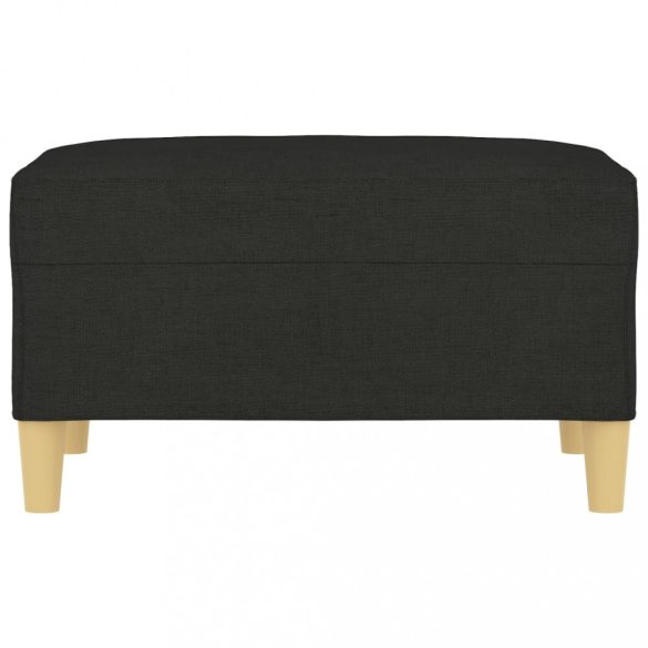 fekete szövet lábzsámoly 70x55x41 cm