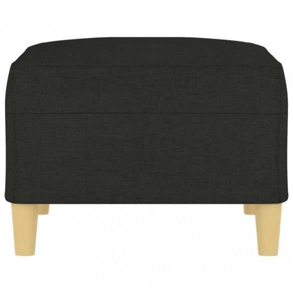 fekete szövet lábzsámoly 70x55x41 cm