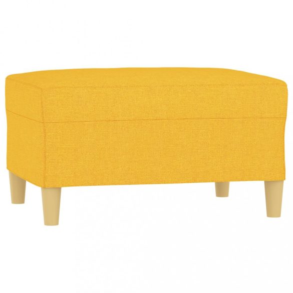 világossárga szövet lábzsámoly 70x55x41 cm