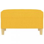 világossárga szövet lábzsámoly 70x55x41 cm