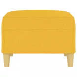 világossárga szövet lábzsámoly 70x55x41 cm