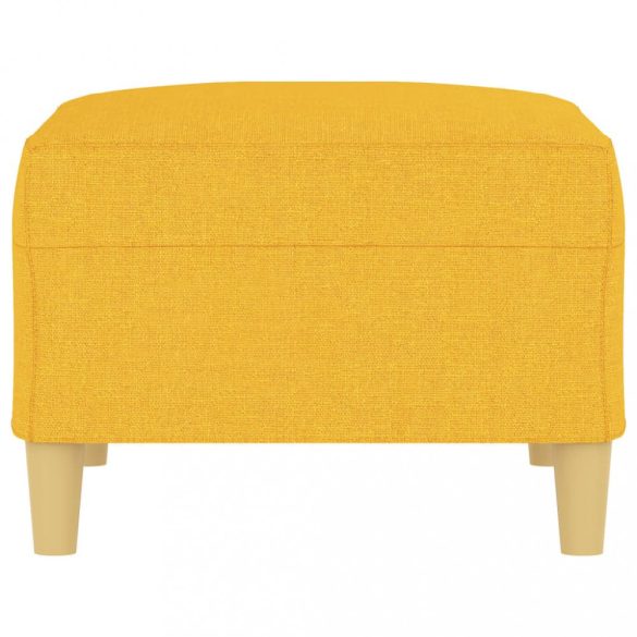 világossárga szövet lábzsámoly 70x55x41 cm