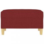 bordó szövet lábzsámoly 70x55x41 cm