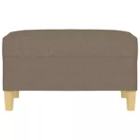 tópszínű szövet lábzsámoly 70 x 55 x 41 cm