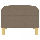 tópszínű szövet lábzsámoly 70 x 55 x 41 cm