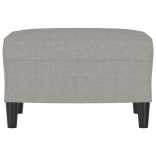 világosszürke szövet lábzsámoly 60 x 50 x 41 cm