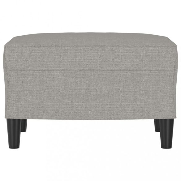 világosszürke szövet lábzsámoly 60 x 50 x 41 cm