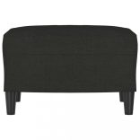 fekete szövet lábzsámoly 60 x 50 x 41 cm