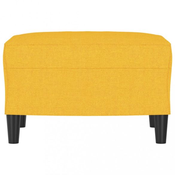 világossárga szövet lábzsámoly 60 x 50 x 41 cm