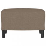 tópszínű szövet lábzsámoly 60 x 50 x 41 cm