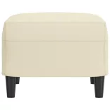 krémszínű műbőr lábzsámoly 60 x 50 x 41 cm