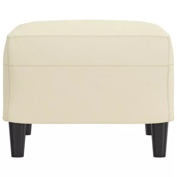 krémszínű műbőr lábzsámoly 60 x 50 x 41 cm