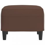 barna műbőr lábzsámoly 60 x 50 x 41 cm