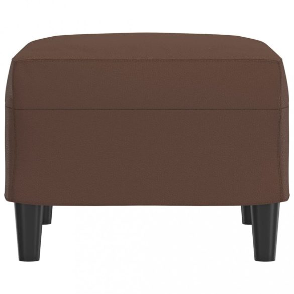 barna műbőr lábzsámoly 60 x 50 x 41 cm