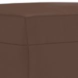 barna műbőr lábzsámoly 60 x 50 x 41 cm