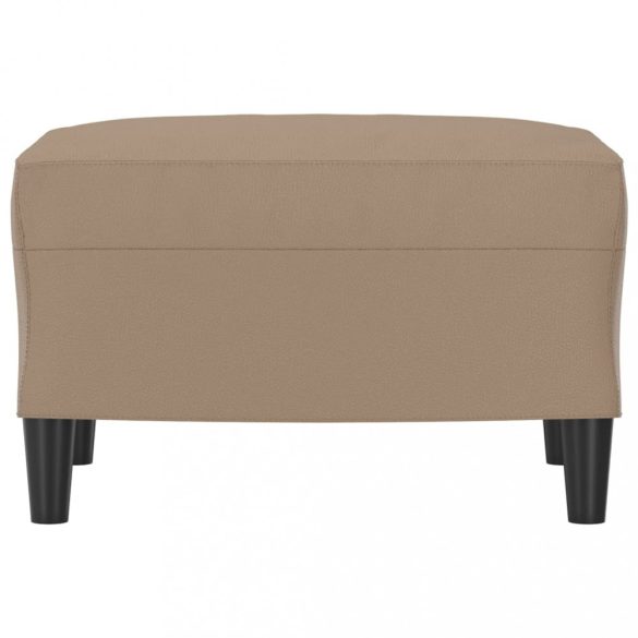 kávészínű műbőr lábzsámoly 60 x 50 x 41 cm