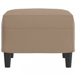 kávészínű műbőr lábzsámoly 60 x 50 x 41 cm