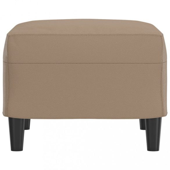 kávészínű műbőr lábzsámoly 60 x 50 x 41 cm