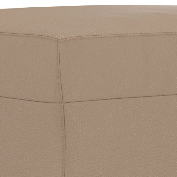 kávészínű műbőr lábzsámoly 60 x 50 x 41 cm