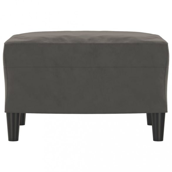 sötétszüke bársony lábzsámoly 60 x 50 x 41 cm