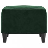 sötétzöld bársony lábzsámoly 60 x 50 x 41 cm