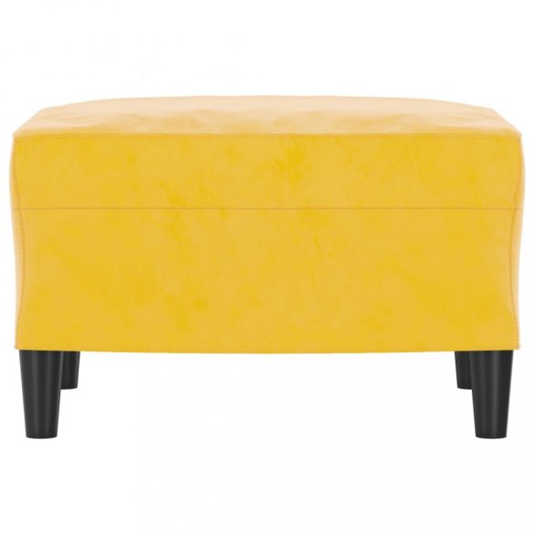 sárga bársony lábzsámoly 60 x 50 x 41 cm