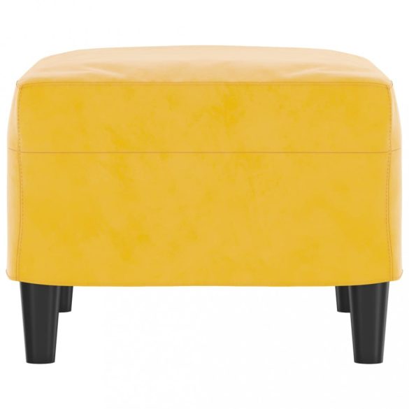 sárga bársony lábzsámoly 60 x 50 x 41 cm