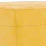 sárga bársony lábzsámoly 60 x 50 x 41 cm