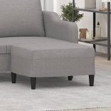 világosszürke szövet lábzsámoly 70x55x41 cm